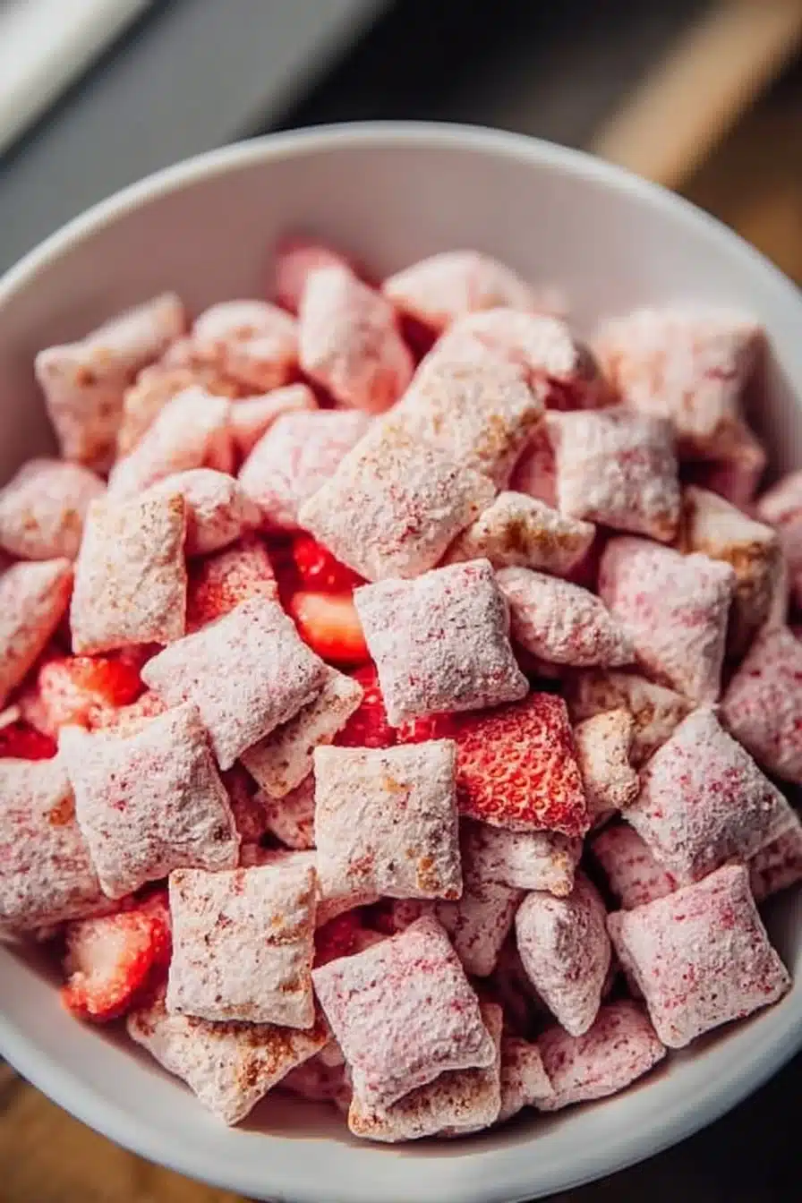 Strawberry Shortcake Puppy Chow