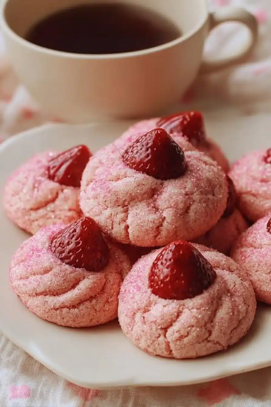Strawberry Kiss Cookies