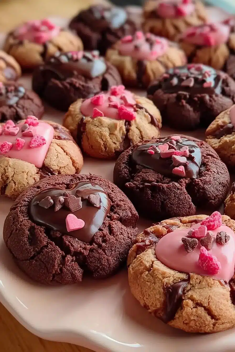 Valentine Ganache Cookies