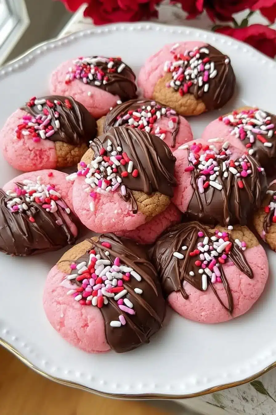 Chocolate Covered Strawberry Cookies