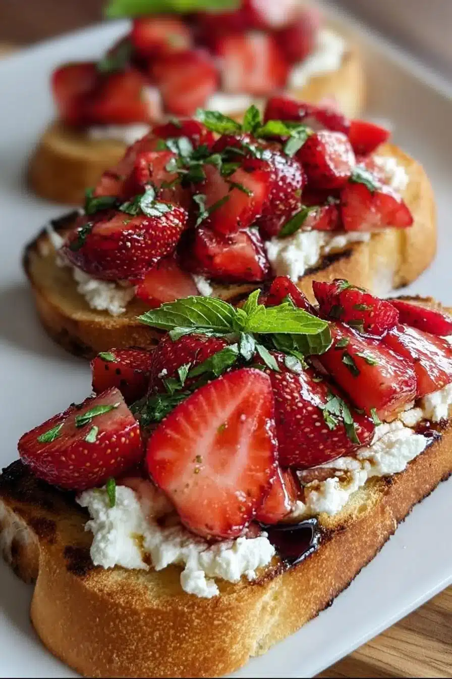 Strawberry Ricotta Bruschetta