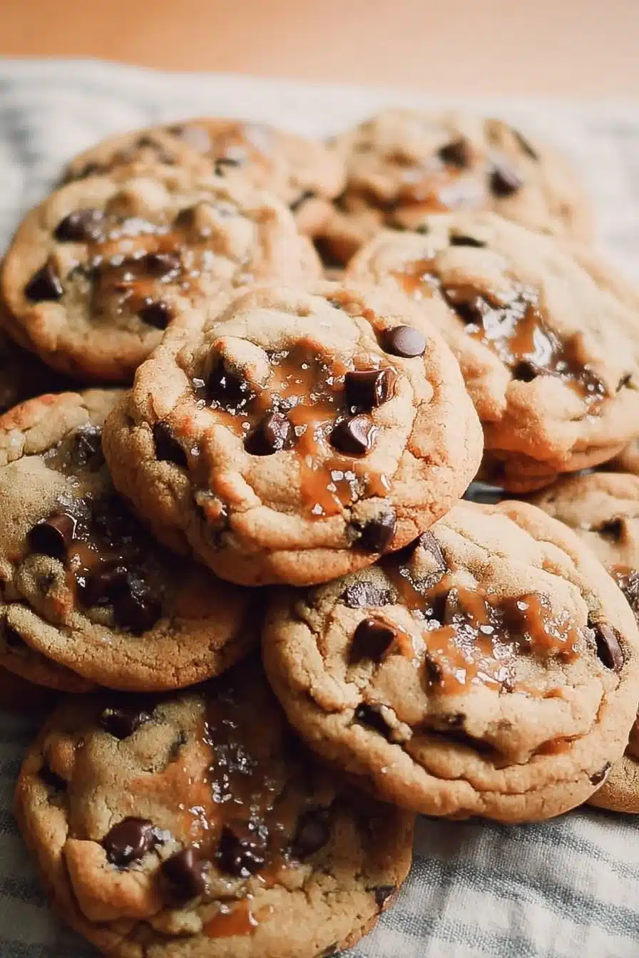 Salted Caramel Chocolate Chip Cookies