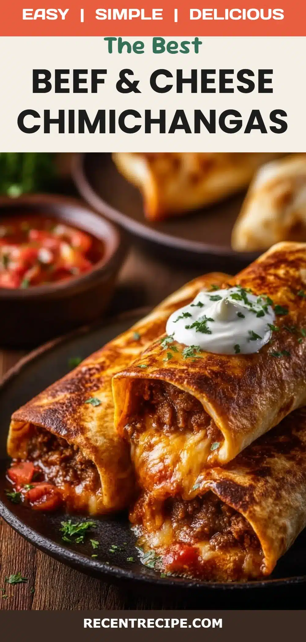 Beef & Cheese Chimichangas