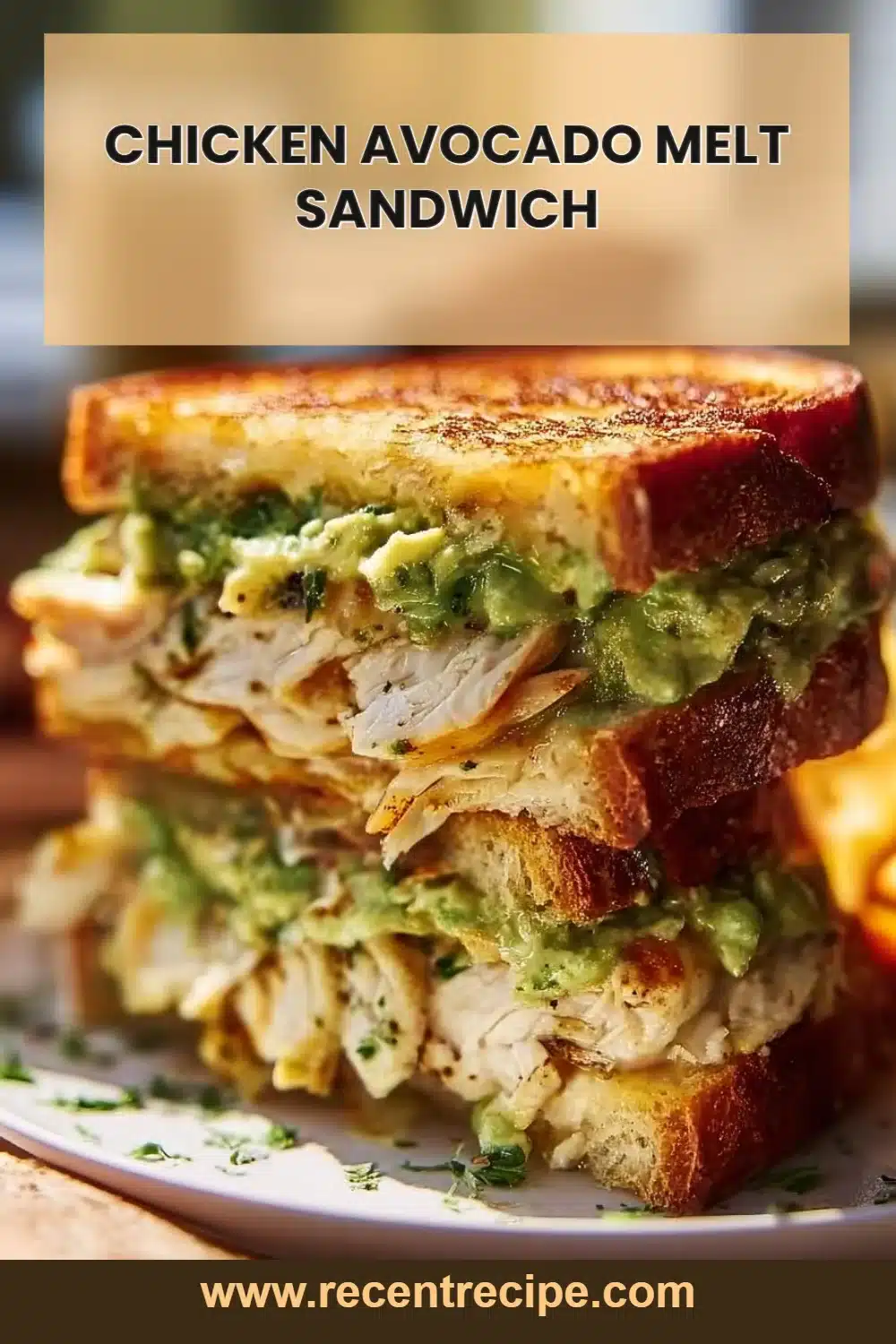 Chicken Avocado Melt Sandwich