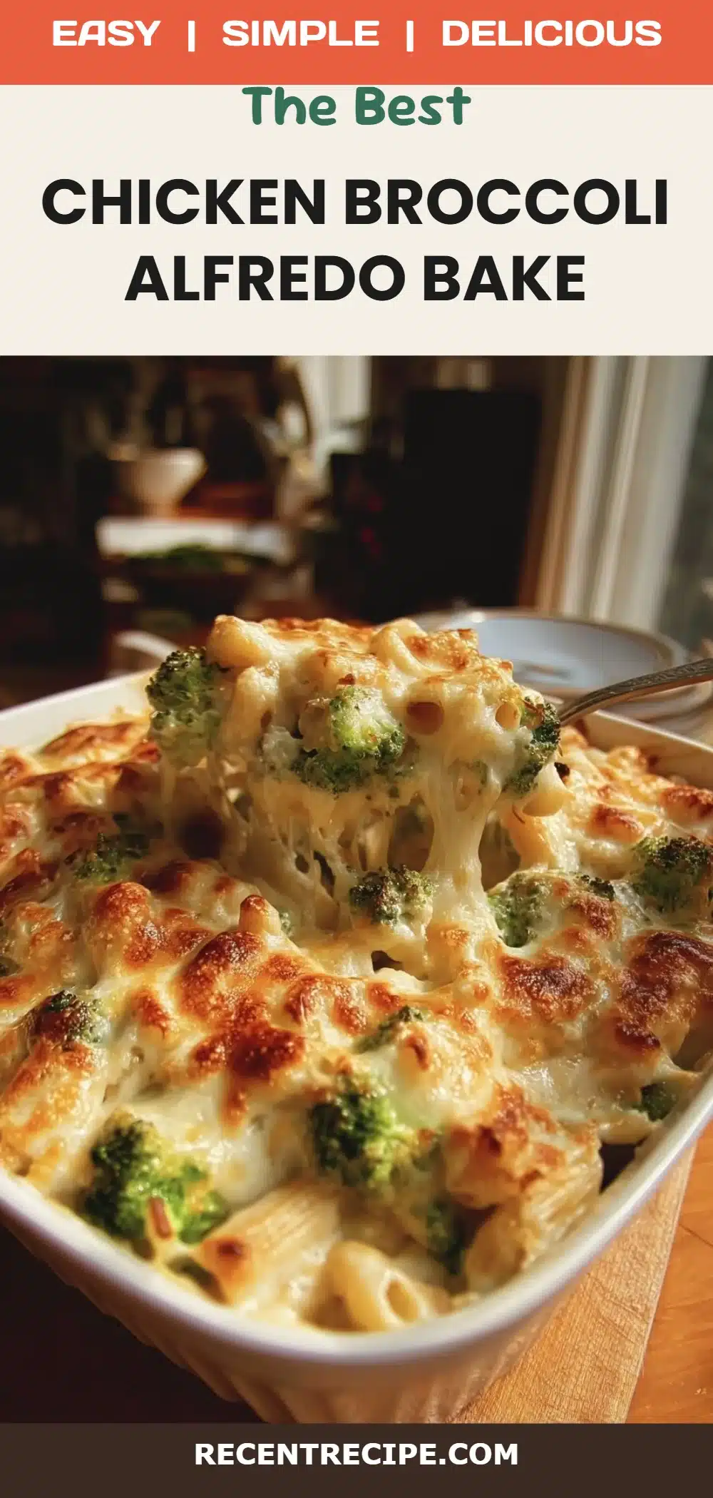 Chicken Broccoli Alfredo Bake