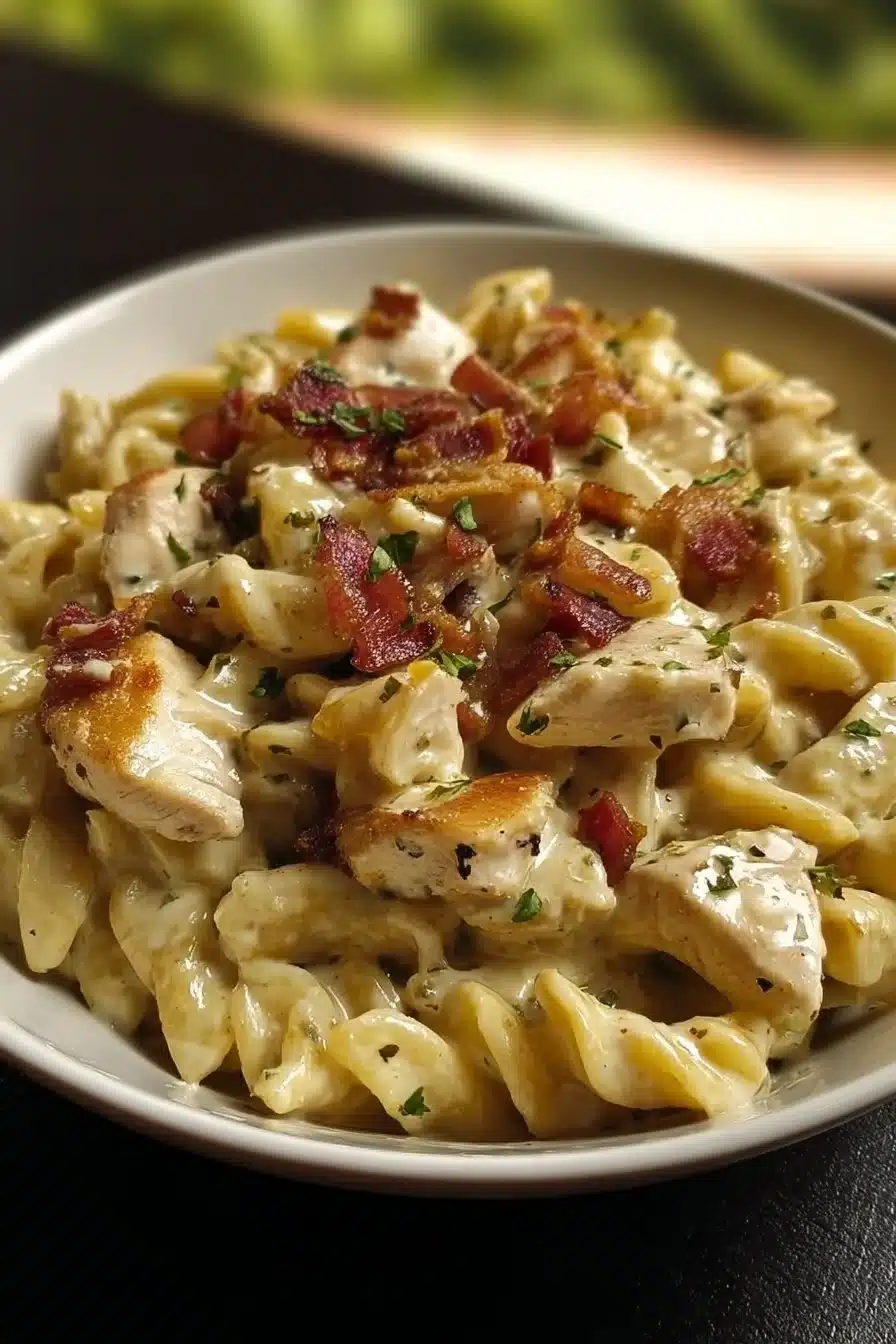 Chicken Bacon Ranch Pasta