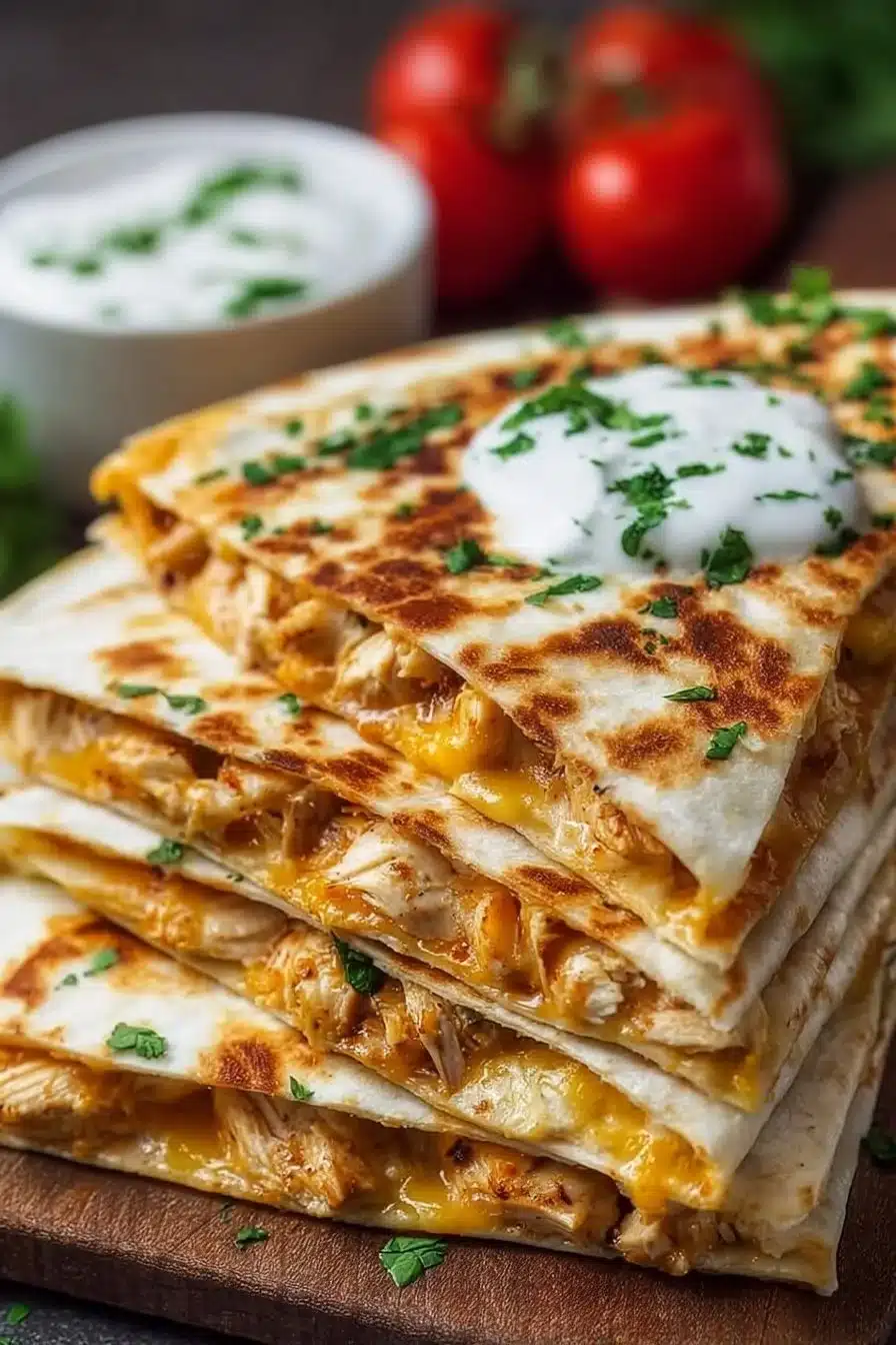 Easy Chicken Quesadilla Recipe