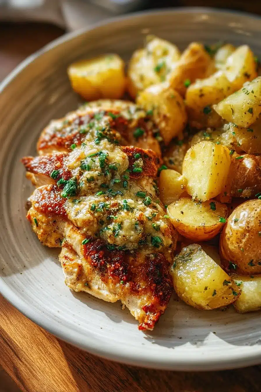 Garlic Parmesan Chicken & Potatoes