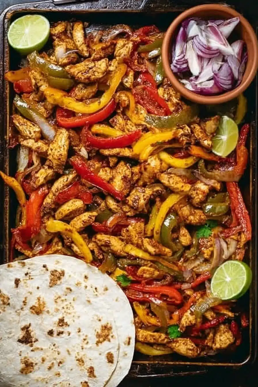 Sheet Pan Chicken Fajitas