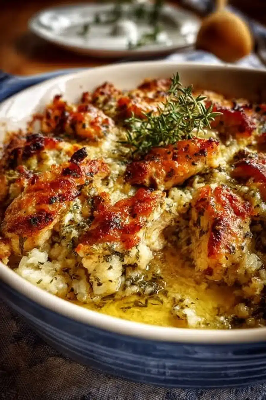 Savory Baked Herb Chicken Casserole