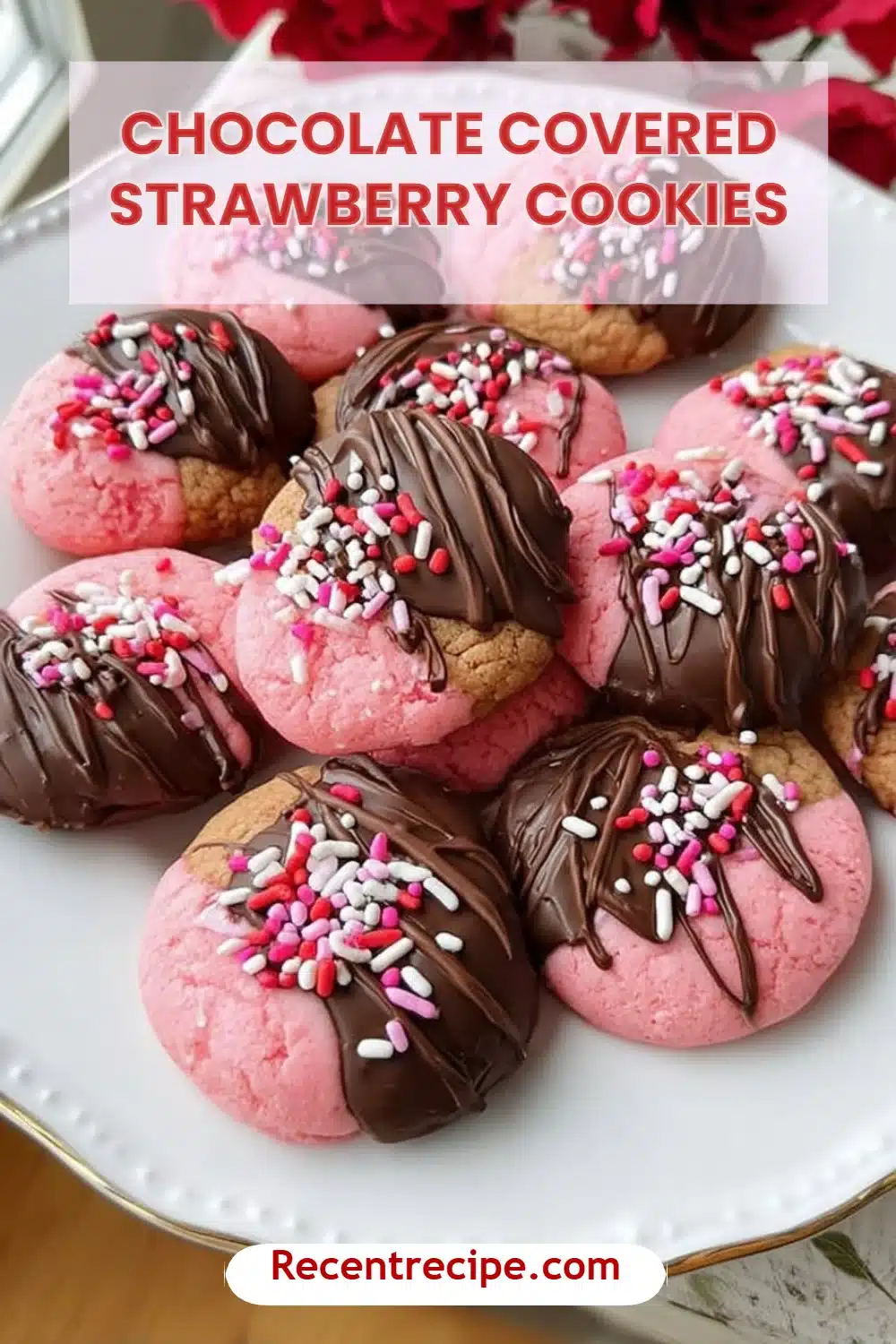 Chocolate Covered Strawberry Cookies