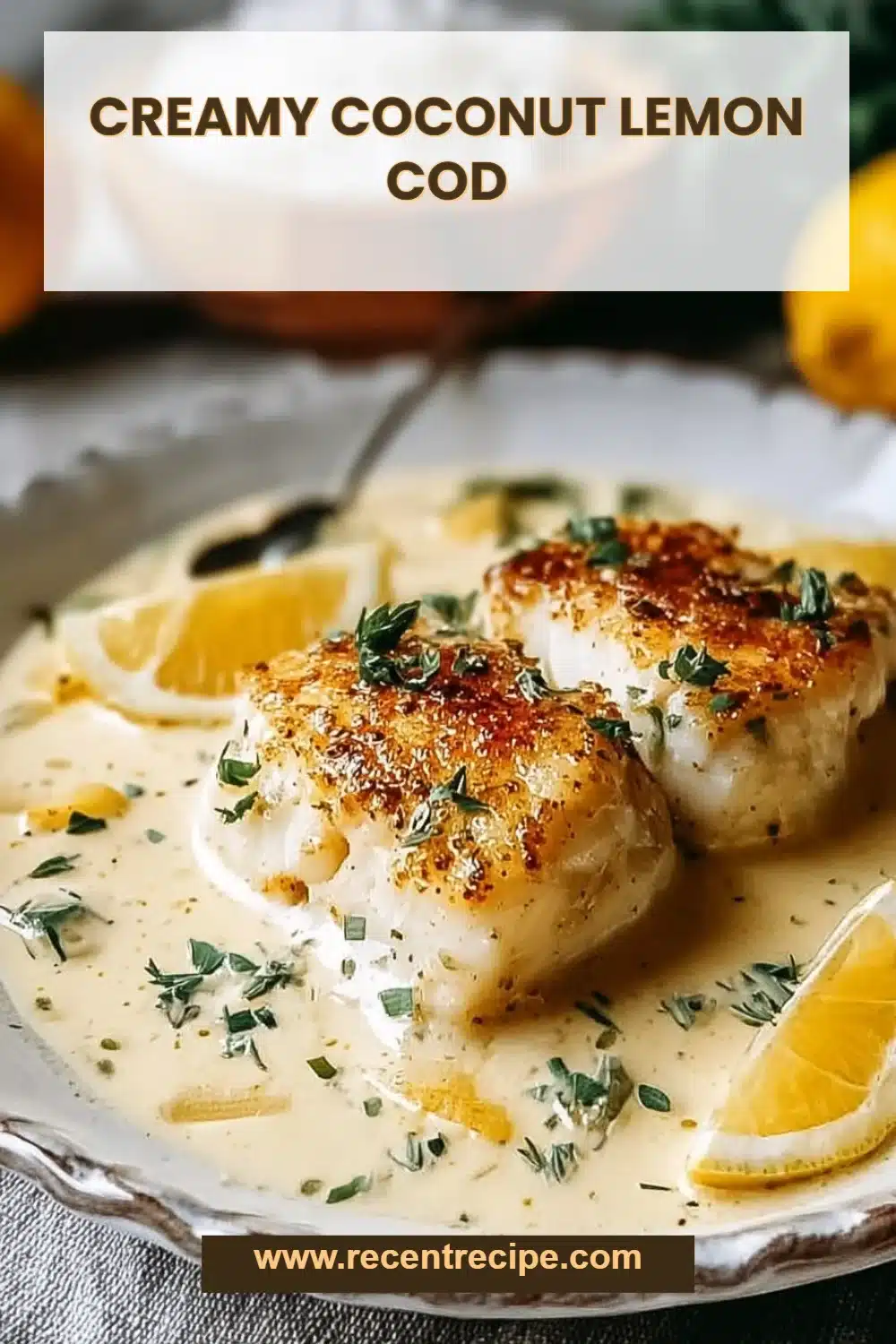 Creamy Coconut Lemon Cod