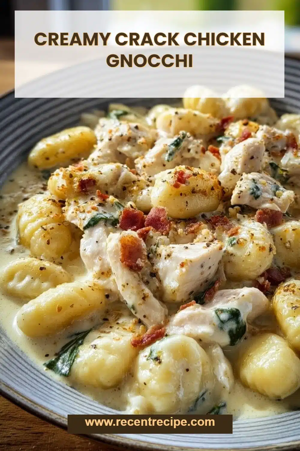 Creamy Crack Chicken Gnocchi