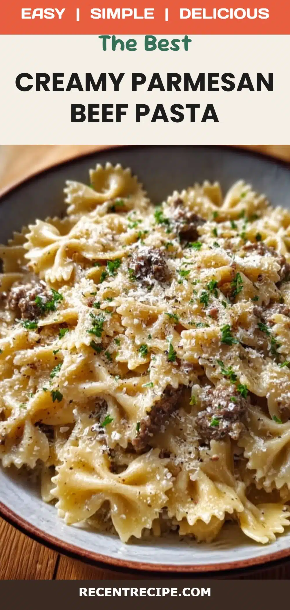 Creamy Parmesan Beef Pasta