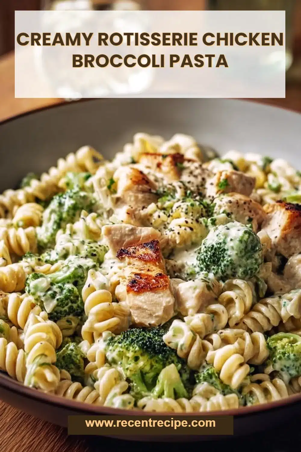 Creamy Rotisserie Chicken Broccoli Pasta