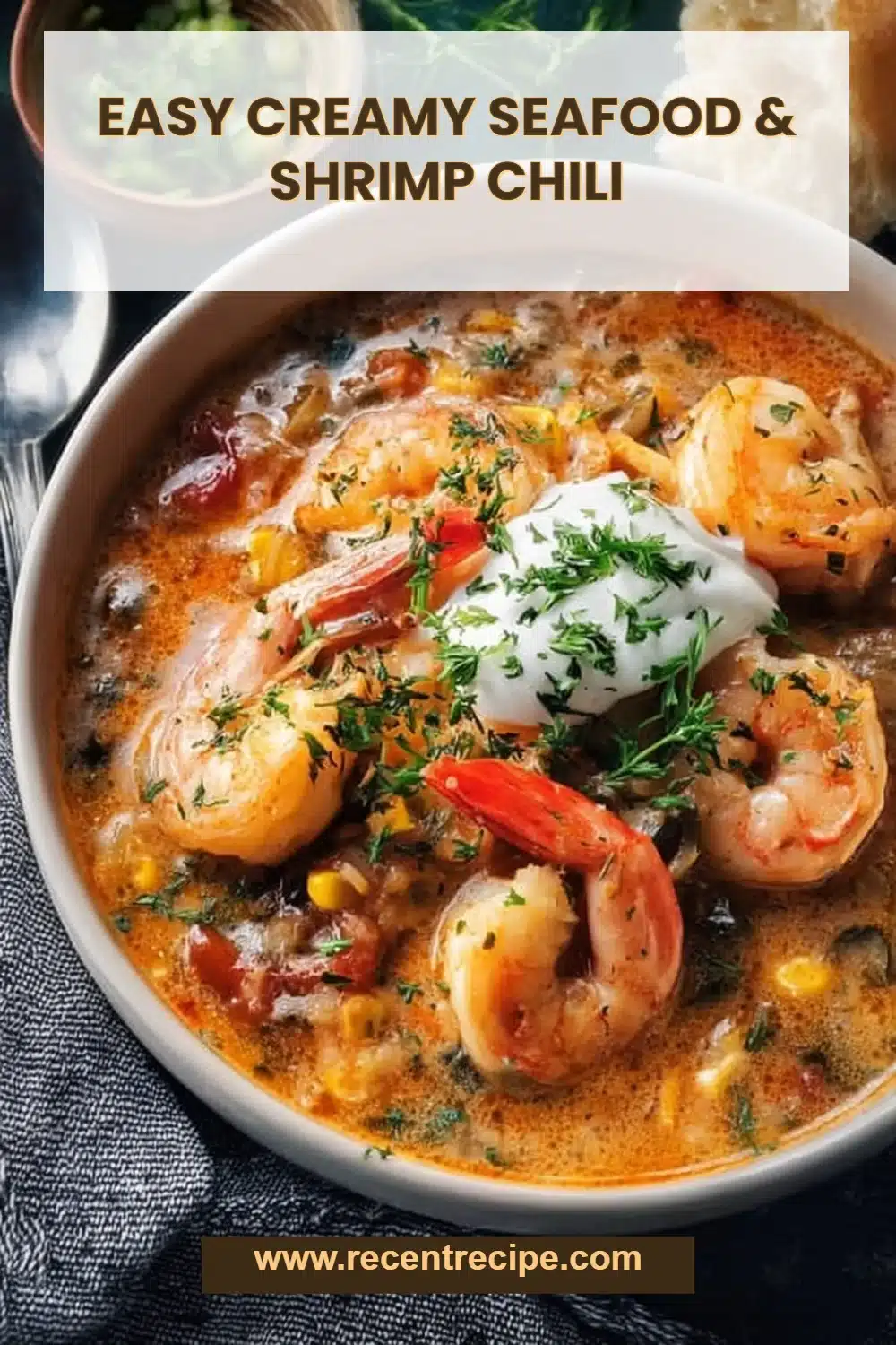 Easy Creamy Seafood & Shrimp Chili