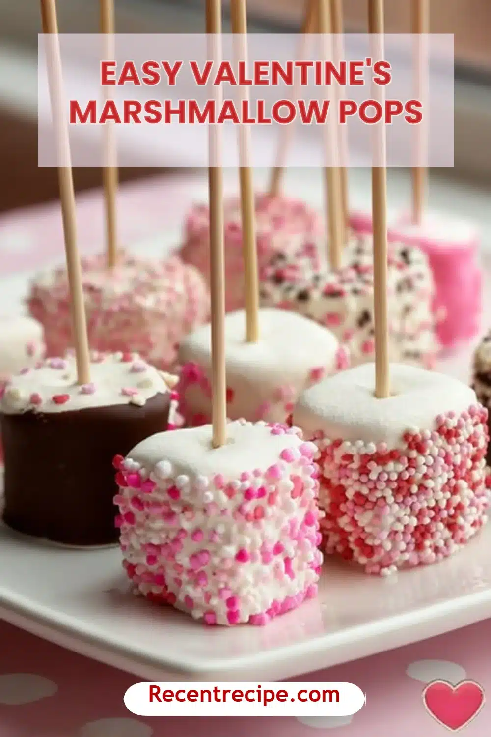 Easy Valentine's Marshmallow Pops