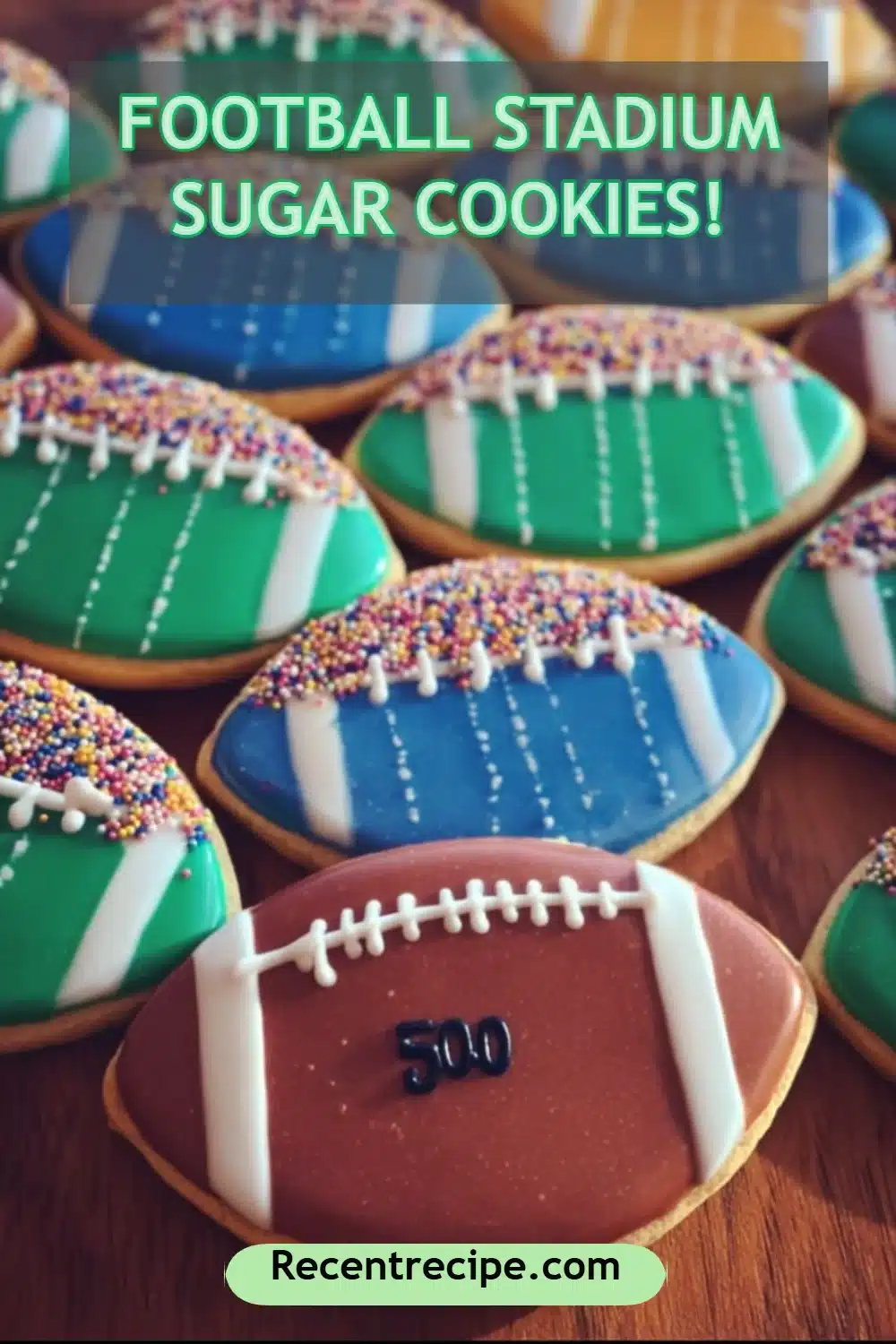 Football Stadium Sugar Cookies!