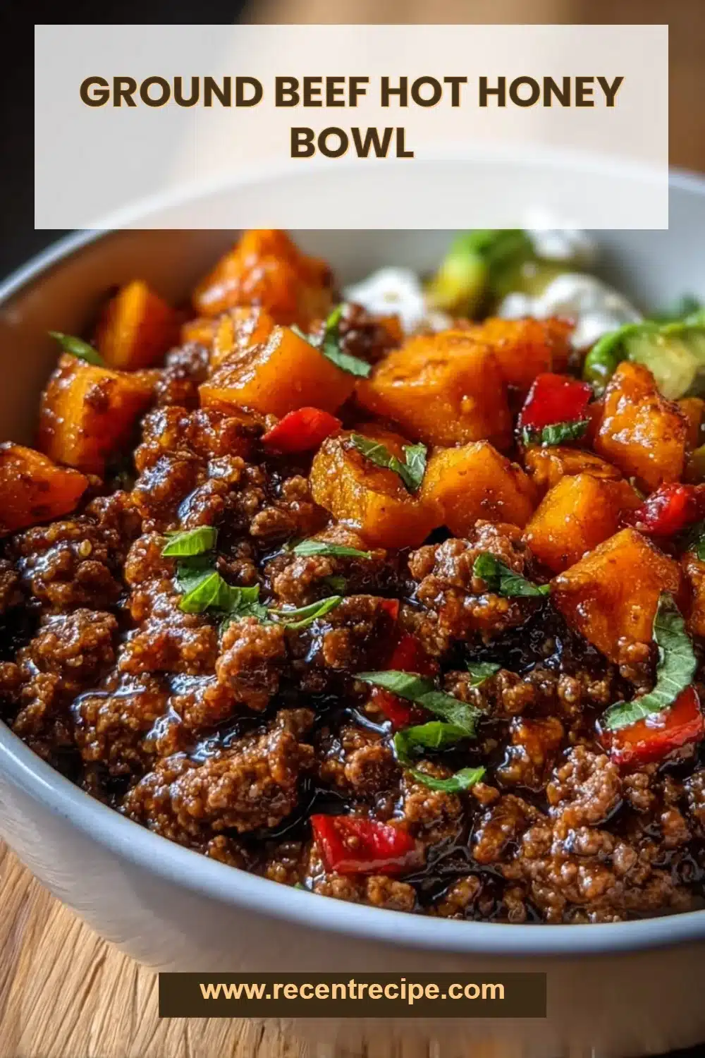 Ground Beef Hot Honey Bowl
