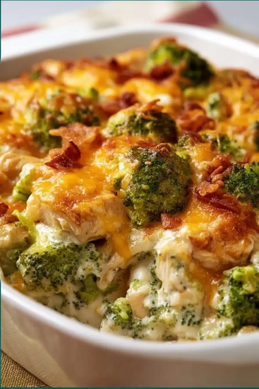 Healthy Low Carb Chicken Broccoli Casserole