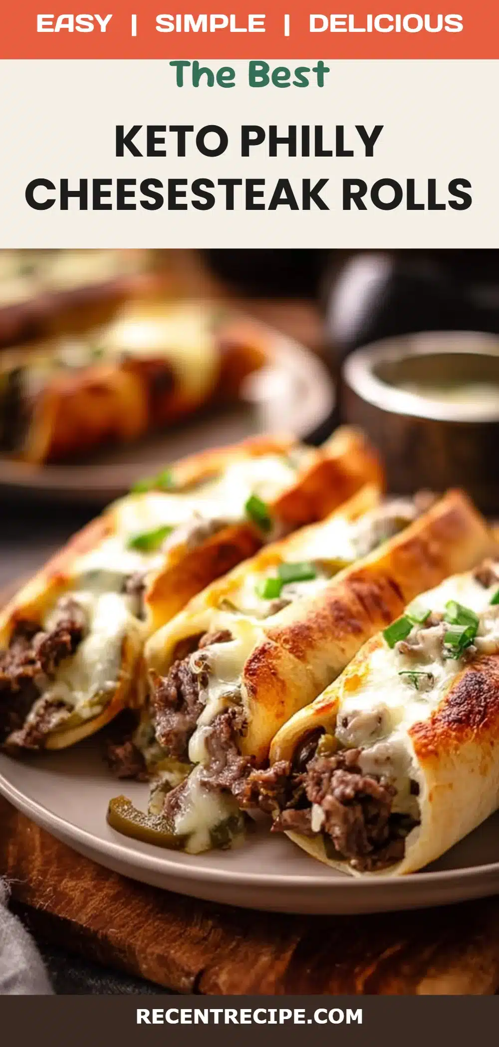 Keto Philly Cheesesteak Rolls