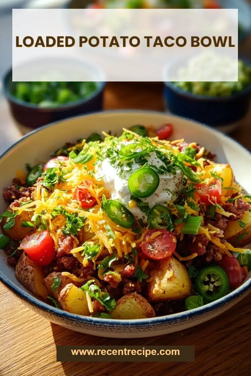 Loaded Potato Taco Bowl
