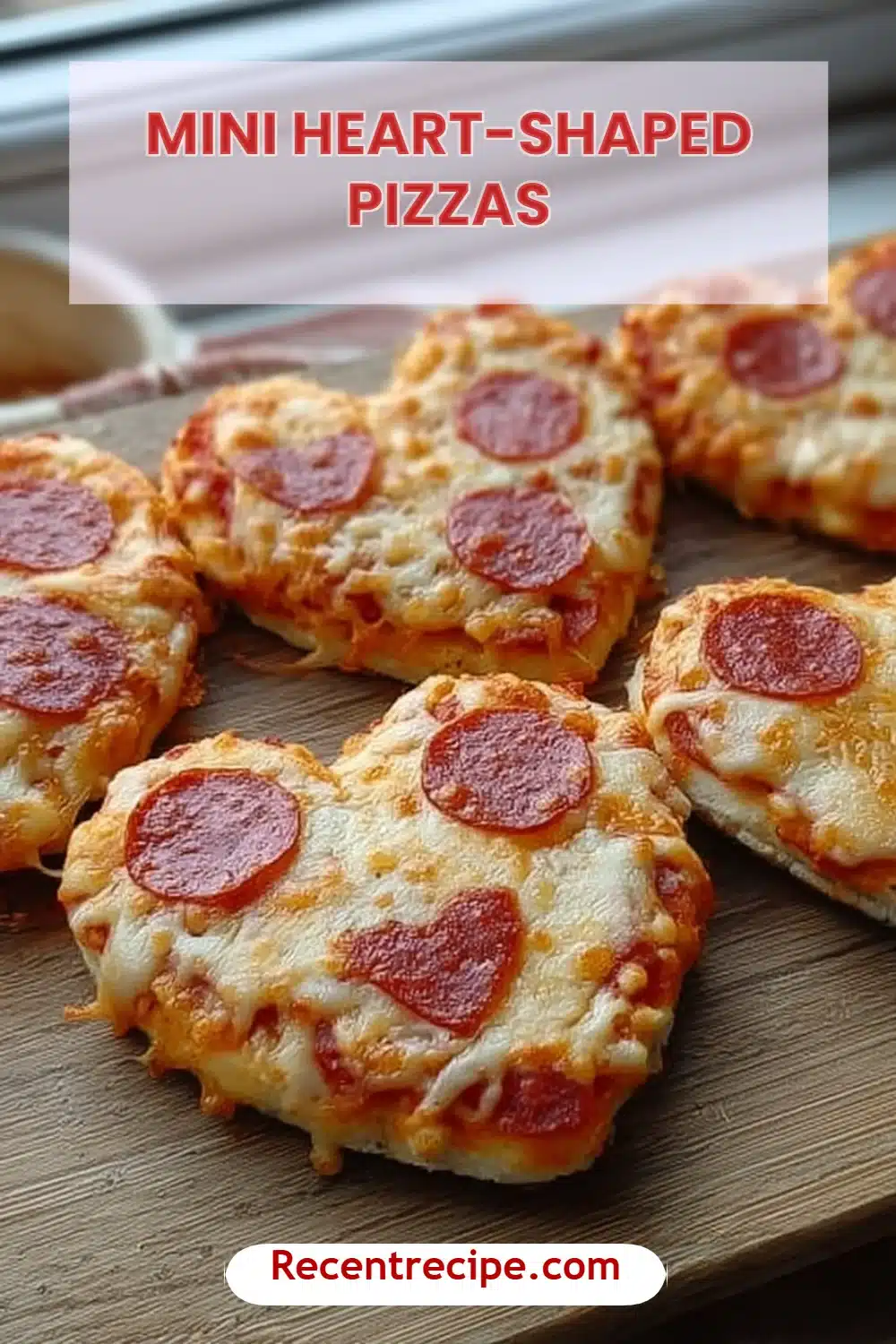 Mini Heart-Shaped Pizzas