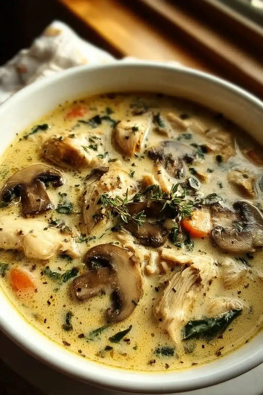 Rotisserie Chicken Mushroom Soup
