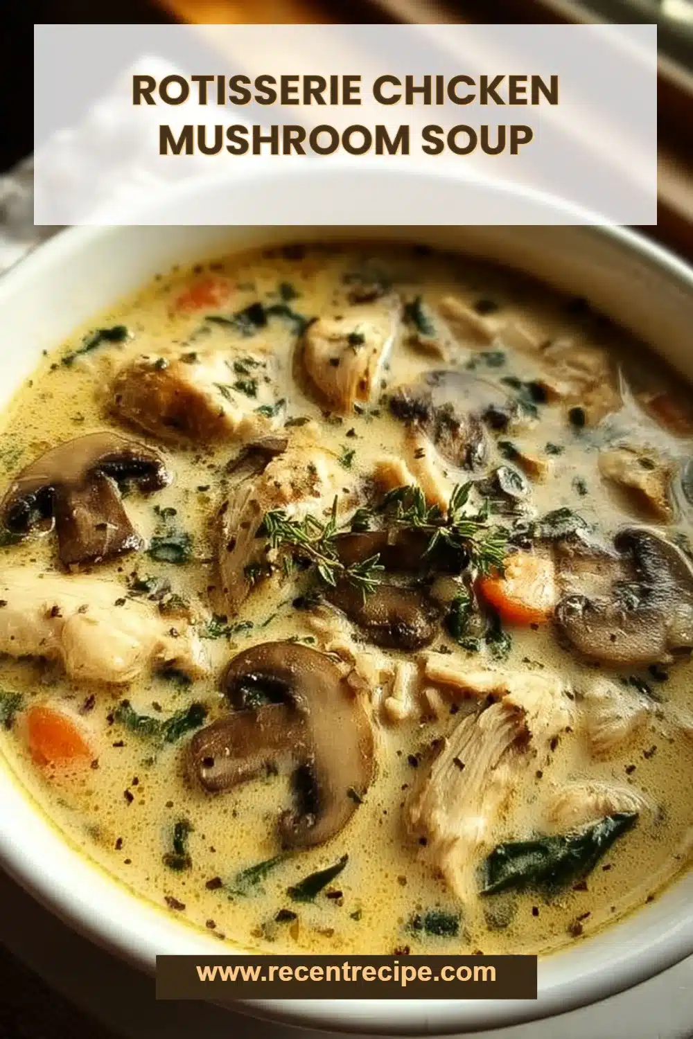 Rotisserie Chicken Mushroom Soup