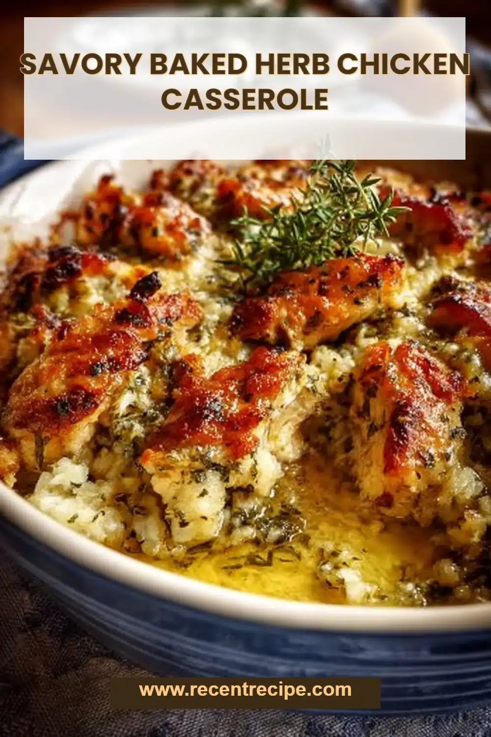 Savory Baked Herb Chicken Casserole