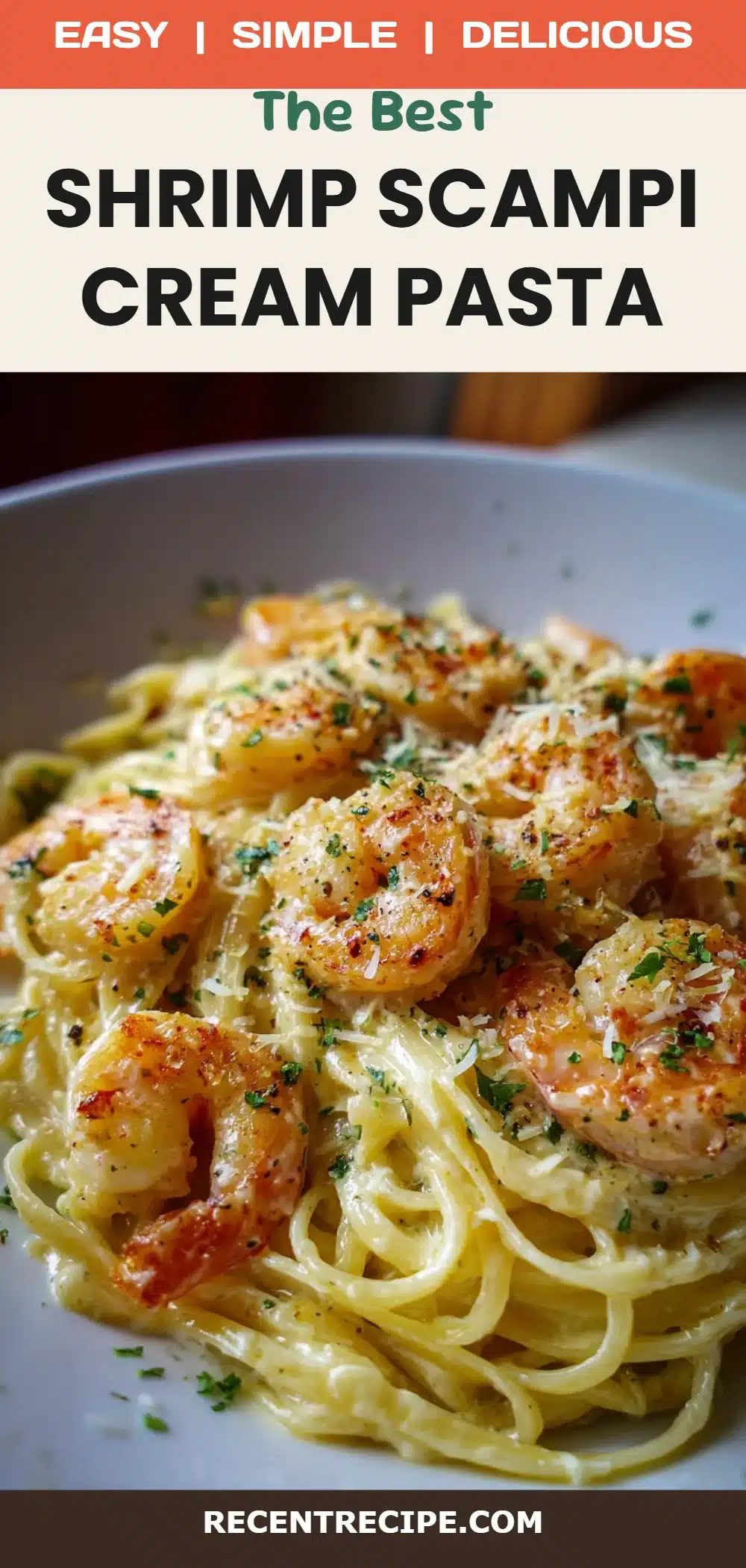 Shrimp Scampi Cream Pasta