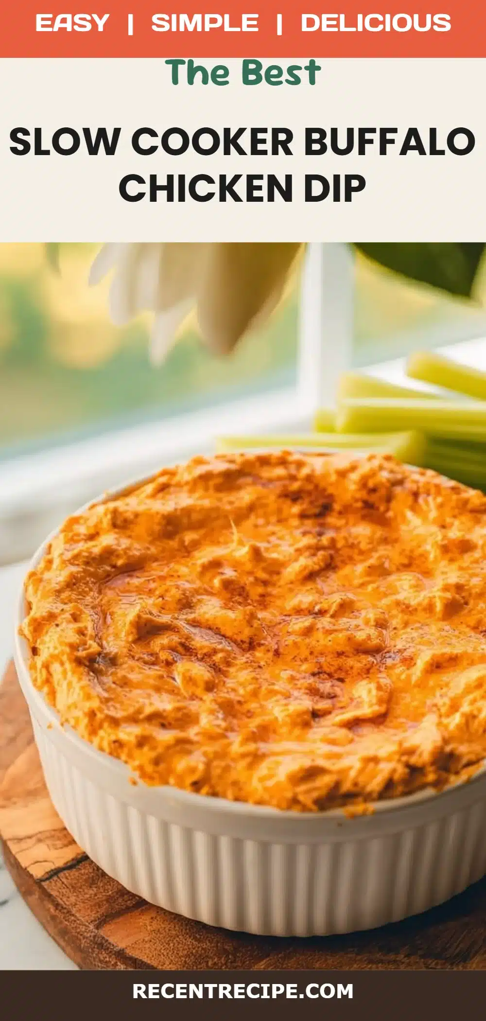 Slow Cooker Buffalo Chicken Dip