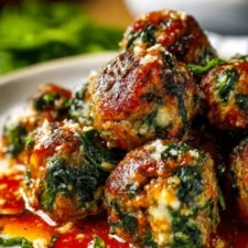 Spinach Garlic Meatballs