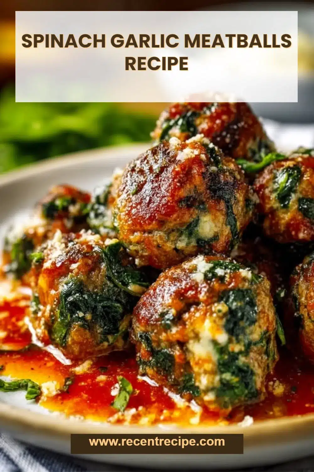 Spinach Garlic Meatballs Recipe