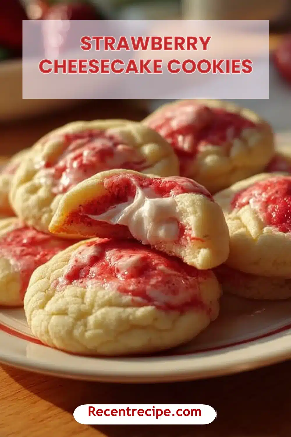 Strawberry Cheesecake Cookies