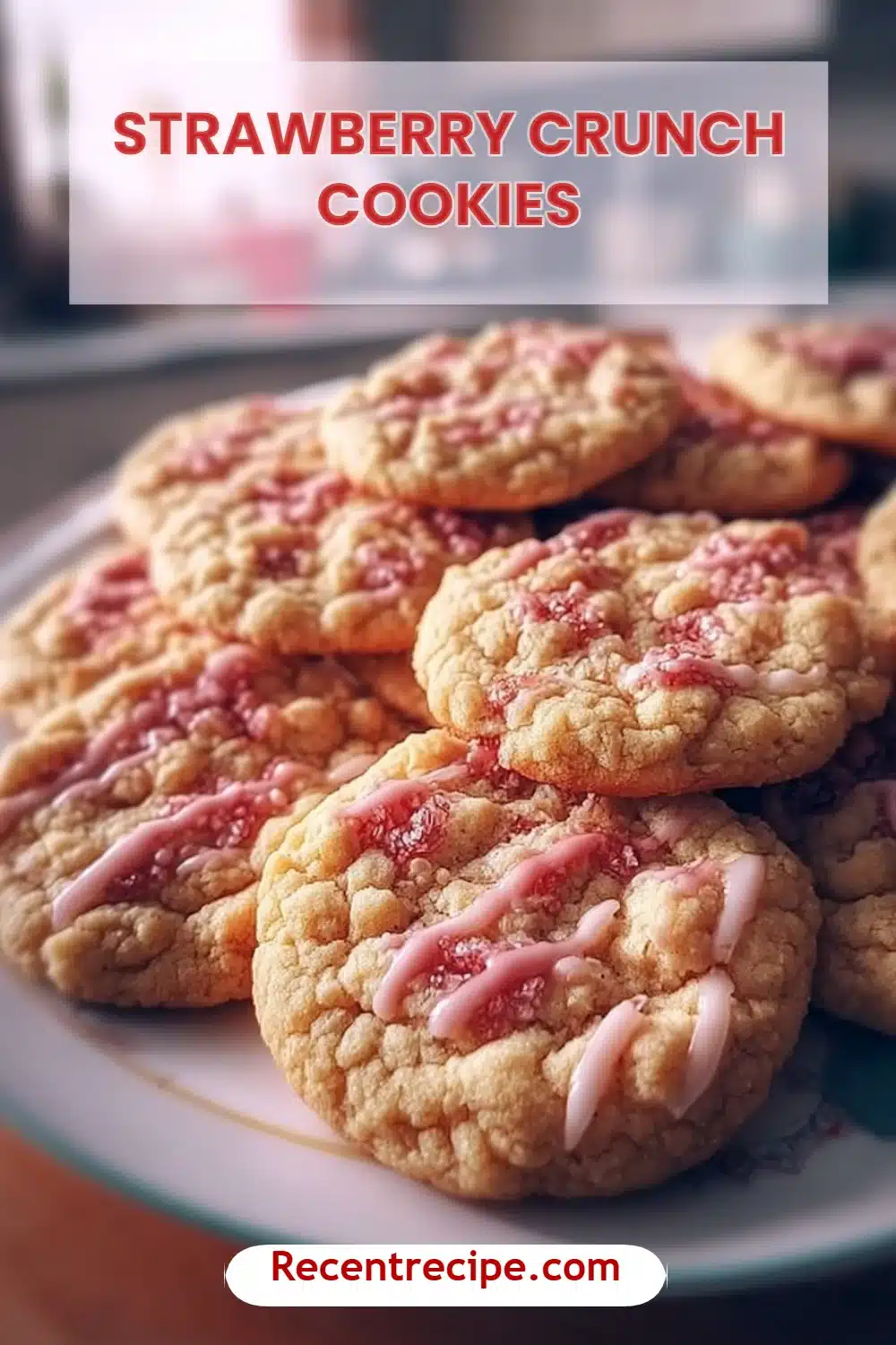 Strawberry Crunch Cookies