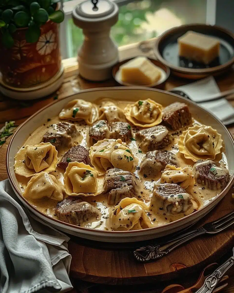Creamy Steak Tortellini