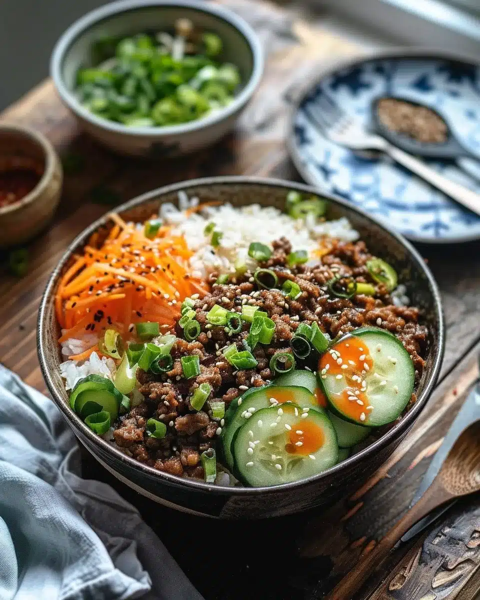 Korean Ground Beef Bowl