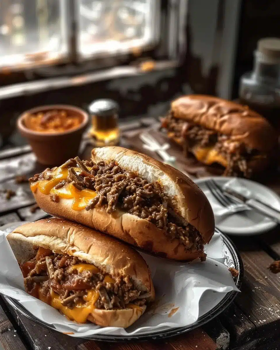 Philly Cheesesteak Sloppy Joes