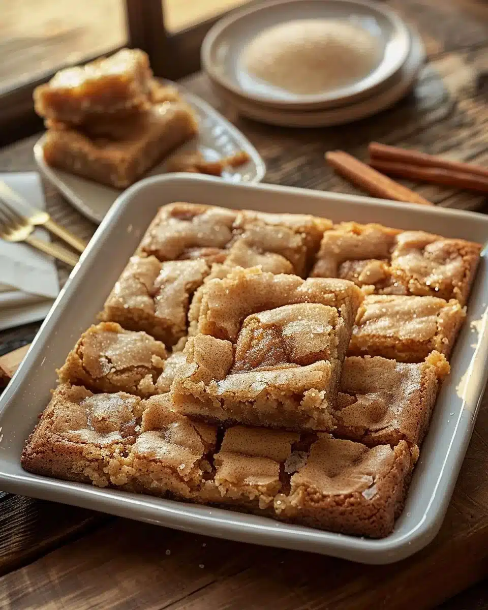 Easy Cinnamon Sugar Blondies