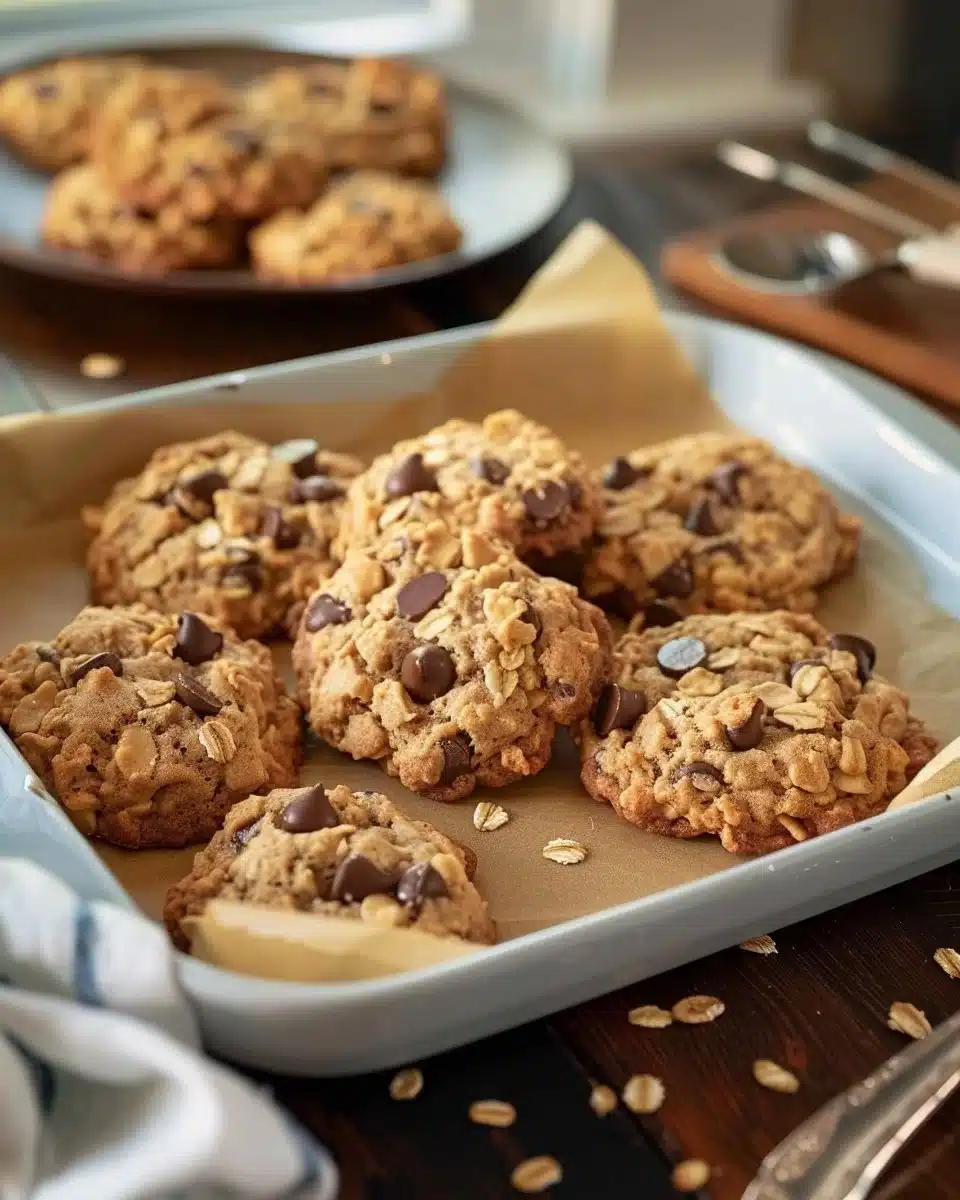 Peanut Butter Oatmeal Chocolate Chip Cookies