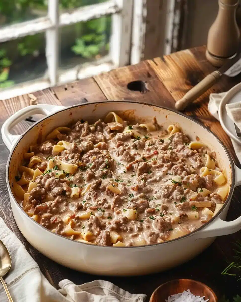 30-Minute Ground Beef Stroganoff