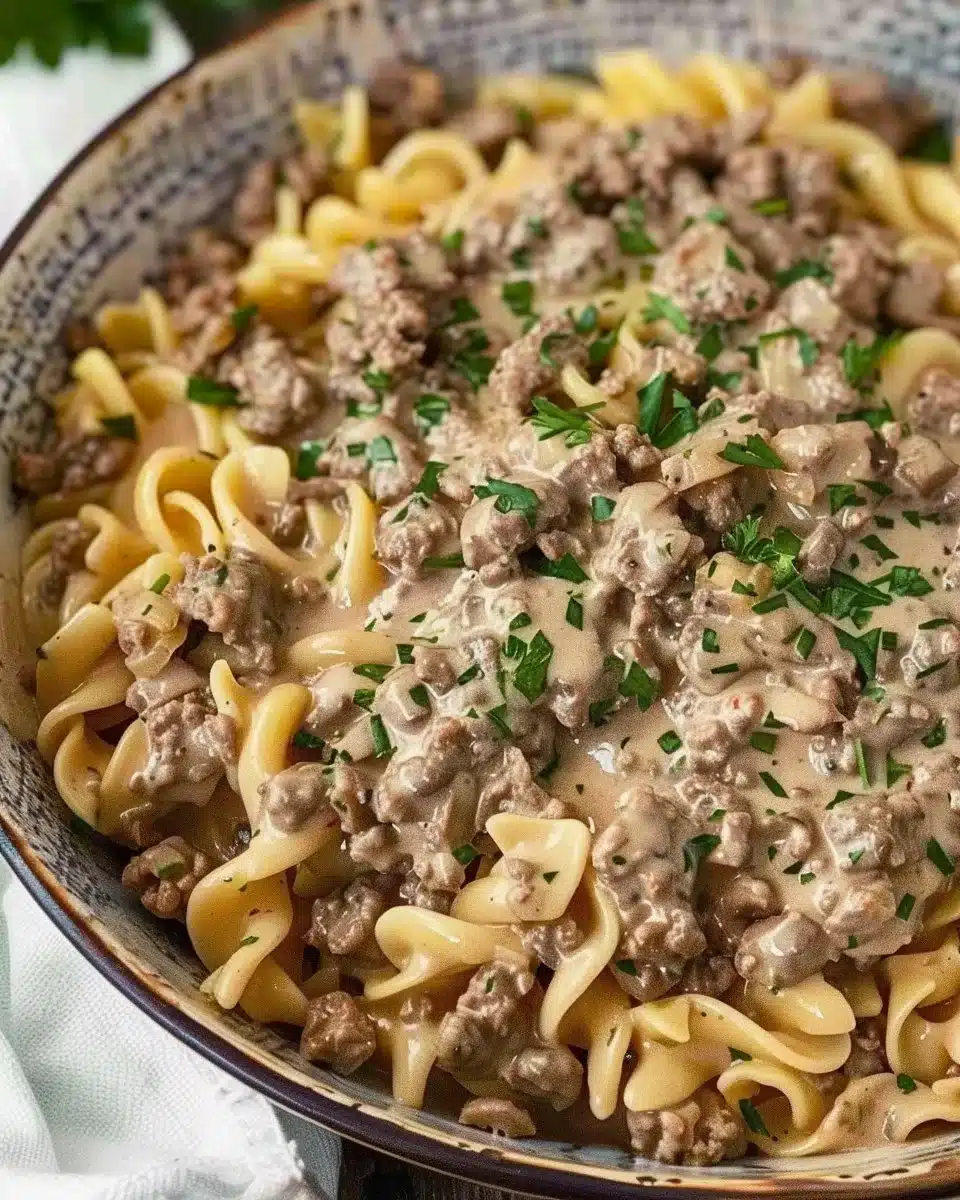 30-Minute Ground Beef Stroganoff