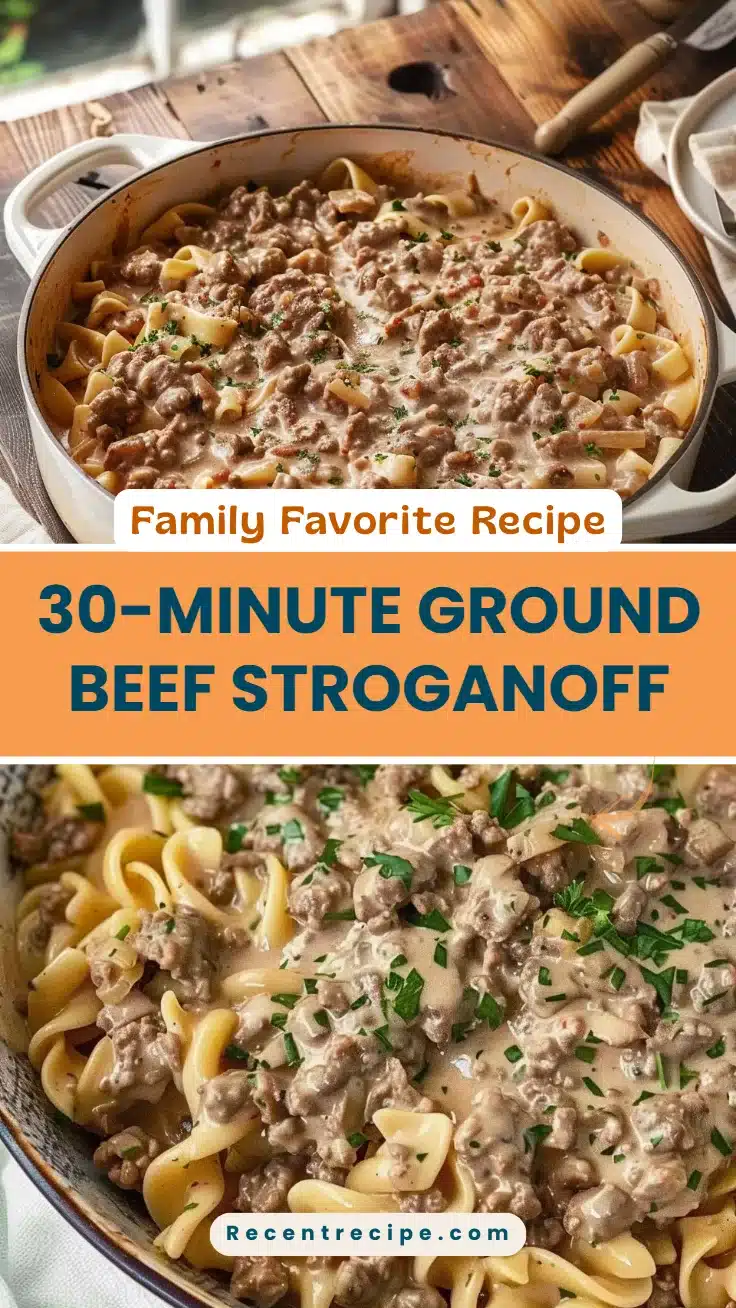 30-Minute Ground Beef Stroganoff