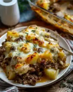 A delicious 5-ingredient casserole ready to serve, easy recipe for busy nights.