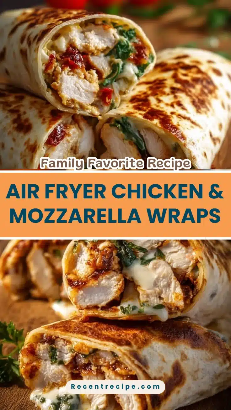 Air Fryer Chicken & Mozzarella Wraps