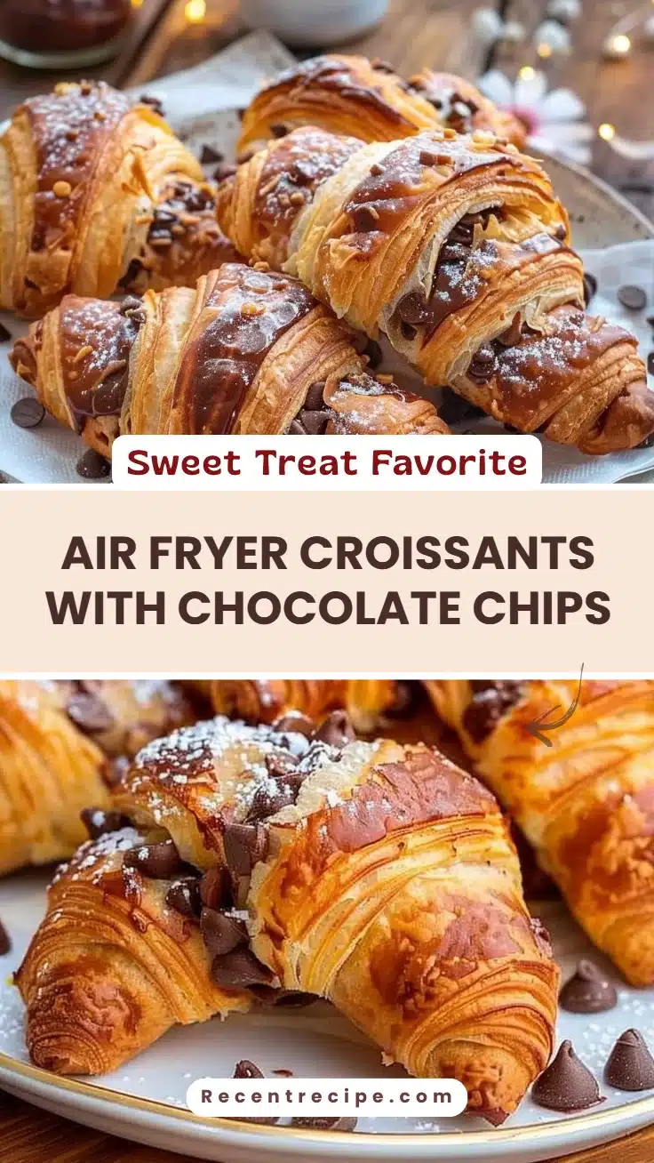 Air Fryer Croissants with Chocolate Chips