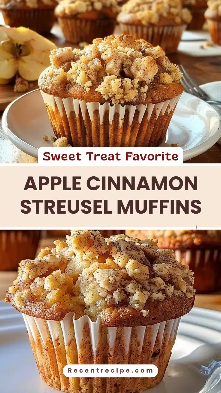 Apple Cinnamon Streusel Muffins
