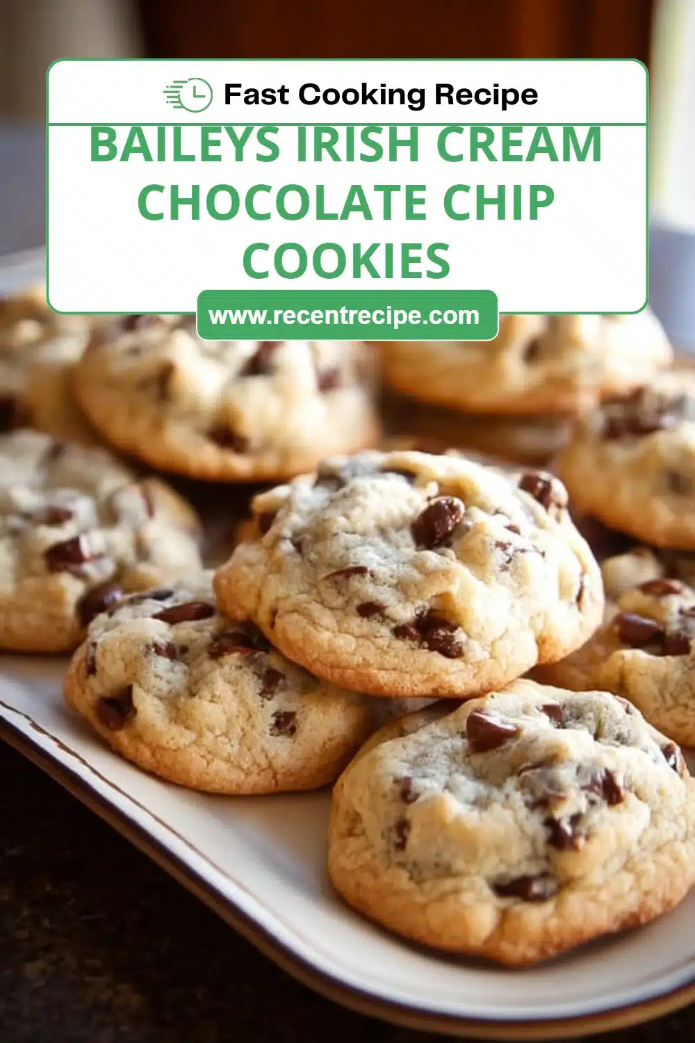 Baileys Irish Cream Chocolate Chip Cookies