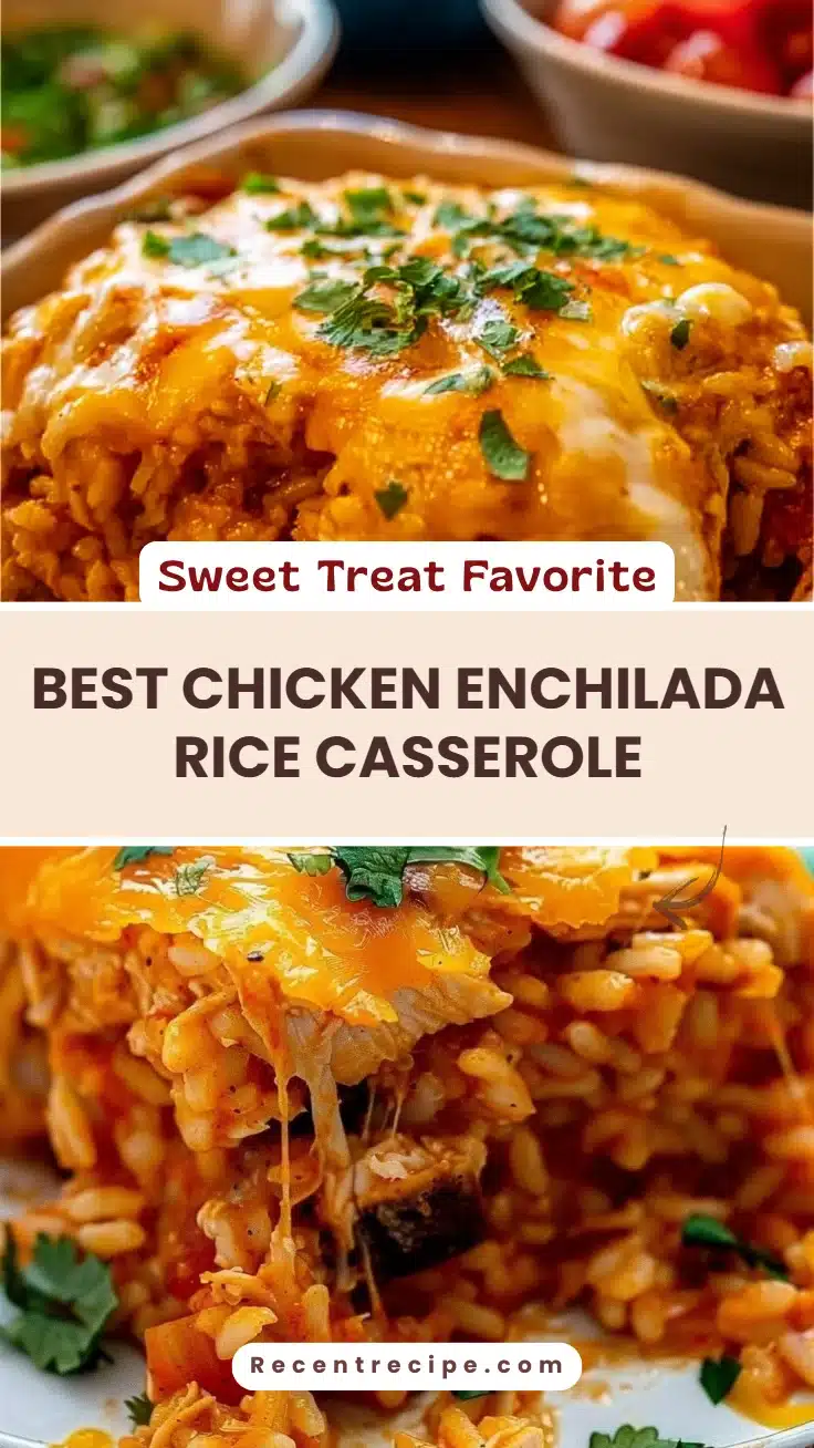 Best Chicken Enchilada Rice Casserole